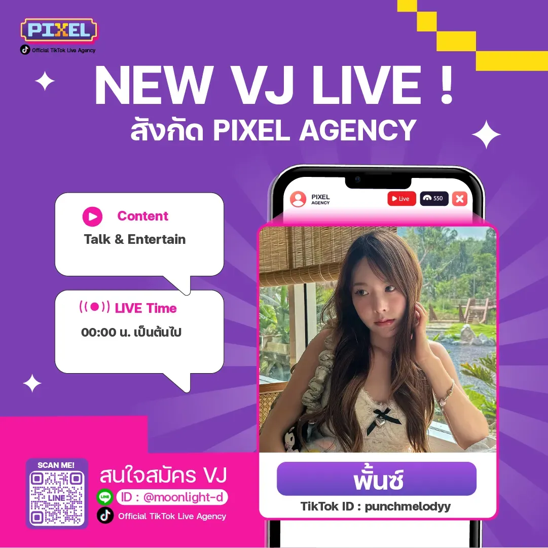 พั้นซ์! NEW VJ : PIXEL LIVE Agency