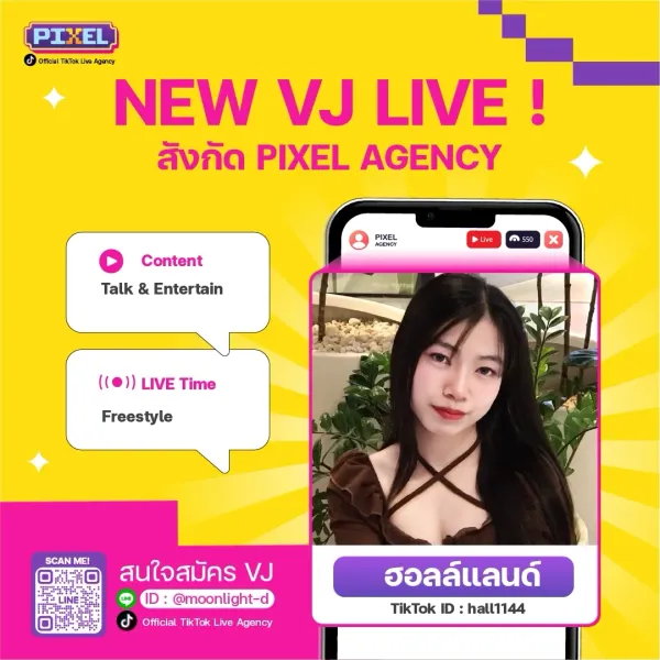 ฮอลล์แลนด์! NEW VJ : PIXEL LIVE Agency